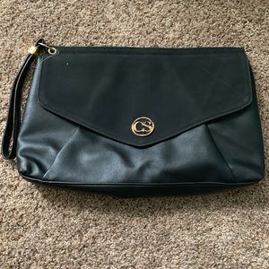 Nwot black christian siriano clutch